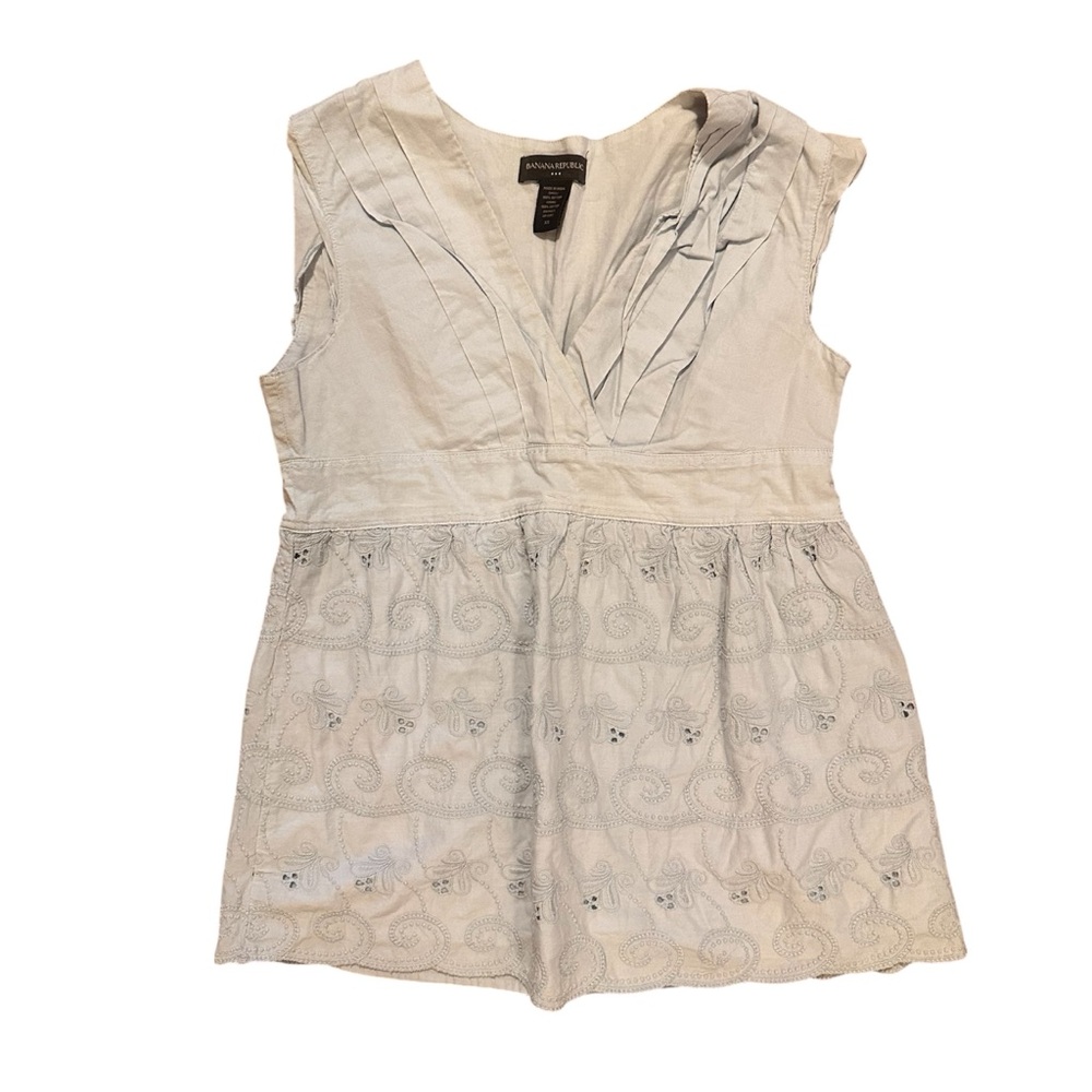 J Crew Pale Blue Babydoll Blouse
